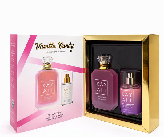 Kayali Set Vanilla Candy 100ml with Rose Royal